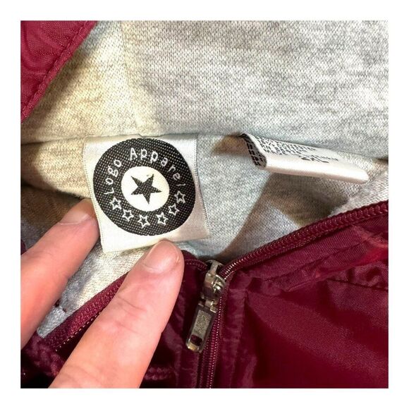 Mackinac Island Souvenir Rain Jacket Nylon Hooded Jacket 2XL Red Windbreaker - Picture 4 of 6